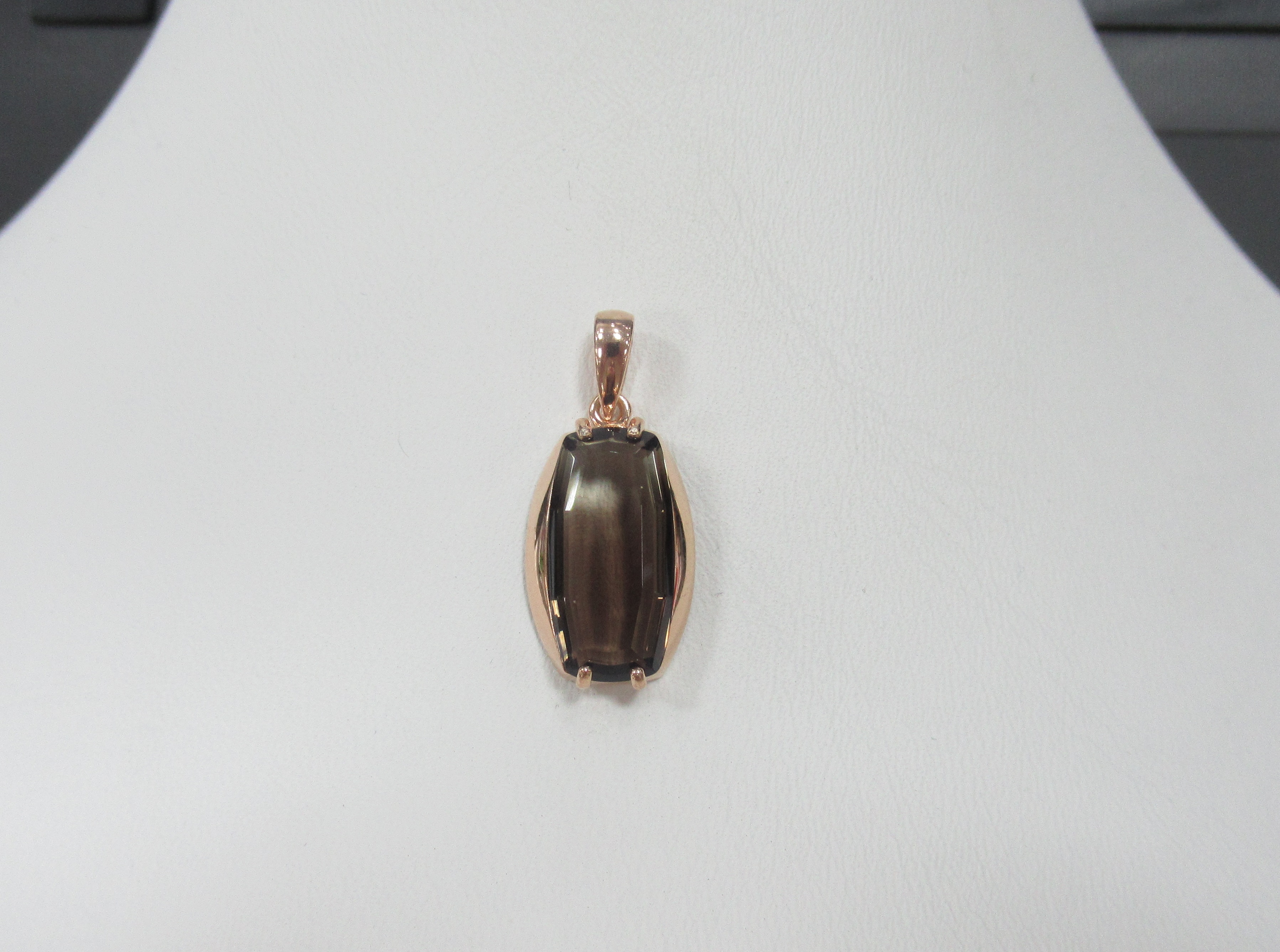 Серебряная подвеска с раухцитрином